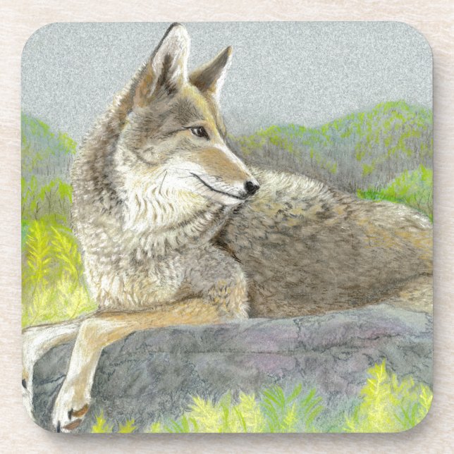 Porta-copo Coaster De Bebidas Coyote (Frente)