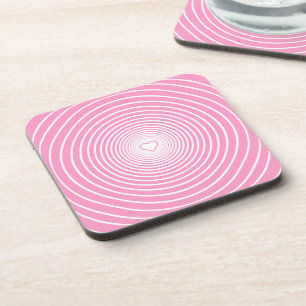 Porta-copo Coaster De Bebidas De Amor Rosa - Suas Cores