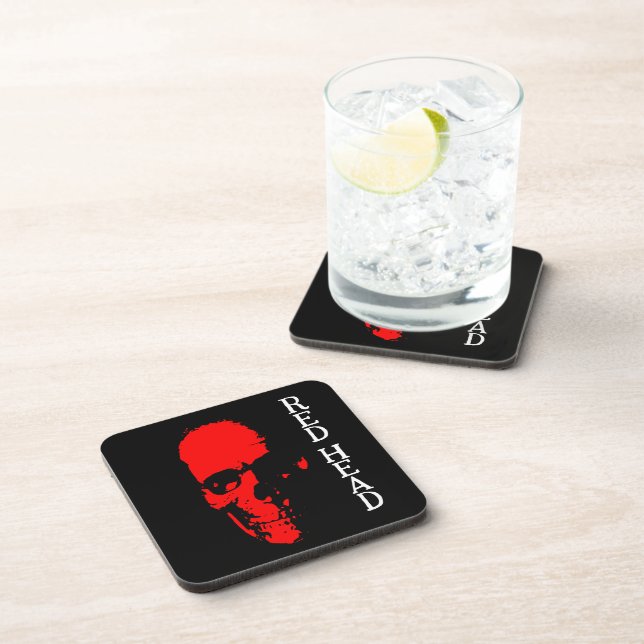Porta-copo Coaster de Bebidas de Cabeça Vermelha (Lado Direito)