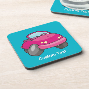 Porta-copo Coaster De Bebidas De Carros De Cartografia Rosa