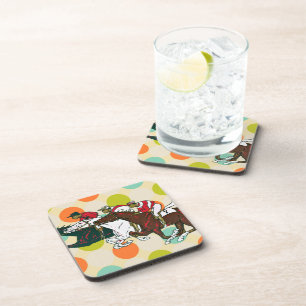 Porta-copo Coaster De Bebidas De Cavalos Raciais