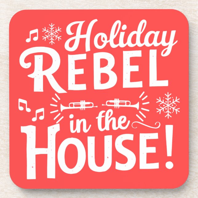 Porta-copo Coaster de Bebidas de Natal Engraçado (Frente)