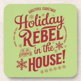 Porta-copo Coaster de Bebidas de Natal Engraçado