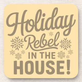 Porta-copo Coaster de Bebidas de Natal Engraçado