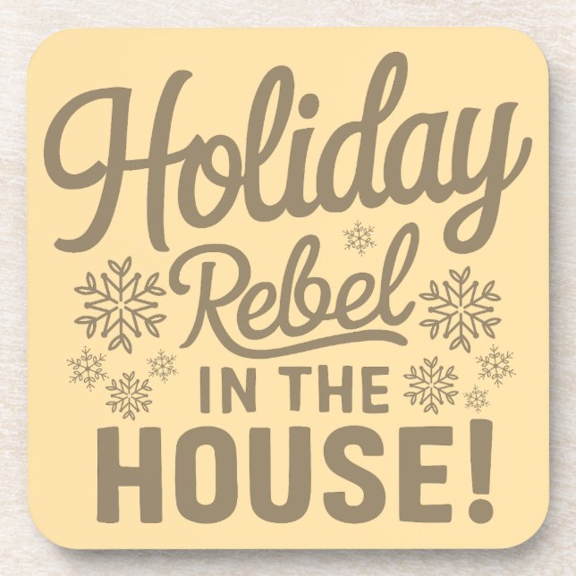 Porta-copo Coaster de Bebidas de Natal Engraçado (Frente)