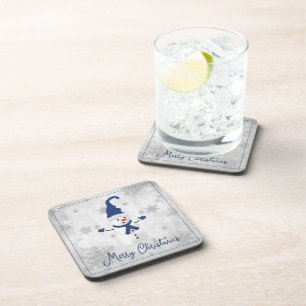 Porta-copo Coaster De Bebidas De Neve De Cor Cura Azul