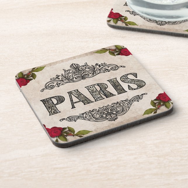 Porta-copo Coaster de Bebidas de Paris (Left Side)