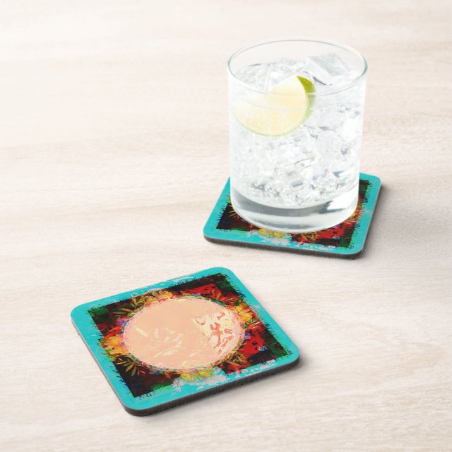 Porta-copo Coaster de Bebidas de Quadros (Lado Direito)