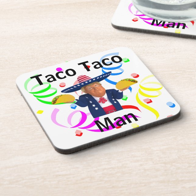Porta-copo Coaster de Bebidas do Homem Taco (Left Side)