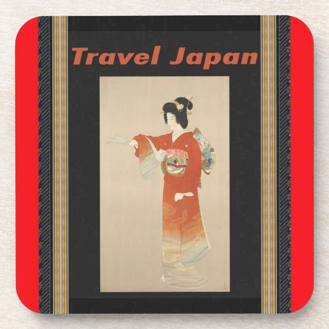 Porta-copo Coaster de bebidas do Japão (Frente)