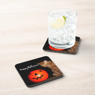 Porta-copo Coaster de Bebidas Feliz Halloween
