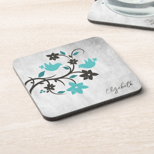 Porta-copo Coaster De Bebidas Teerão Lovebird (Left Side)
