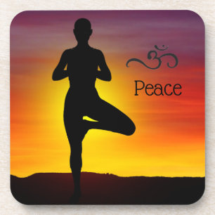 Porta-copo Coaster de Bebidas Yoga