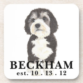 Porta-copo Coaster personalizado da bebida de Bernedoodle