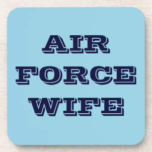 Porta-copo Coaster Set Air Force Wife