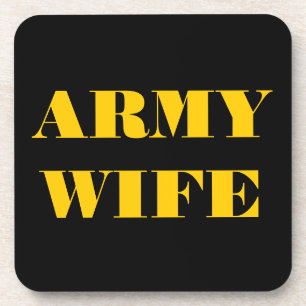 Porta-copo Coaster Set Army Wife