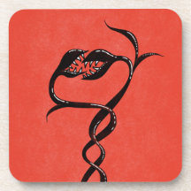 Cobras Góticos Vermelho E Preto