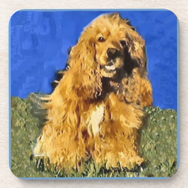 Porta-copo Cocker Spaniel Art (Frente)