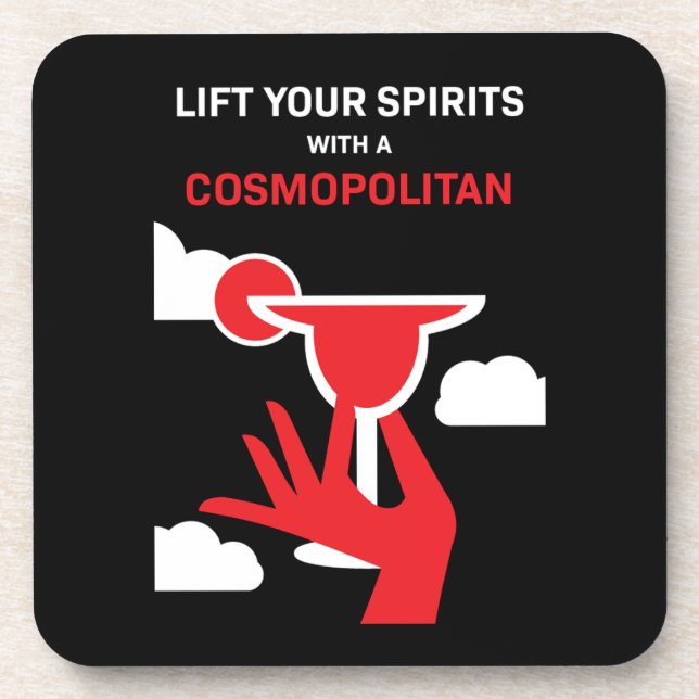 Porta-copo Cocktail cosmopolita (Frente)