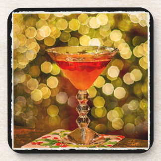 Porta-copo Cocktail do feriado com plástico das luzes/porta