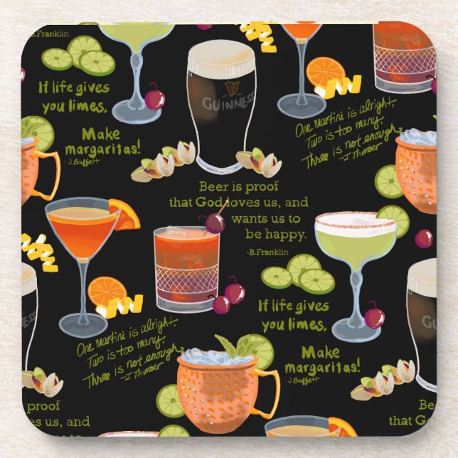 Porta-copo Cocktails e contemplação (Frente)