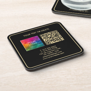Porta-copo Código QR de Modelo Elegante Moderno Personalizado