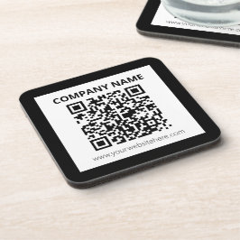 Porta-copo Código QR editável e Design personalizável simples