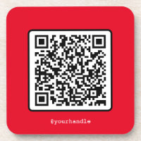 Código QR Vermelho Mídia social Personalizada Mode