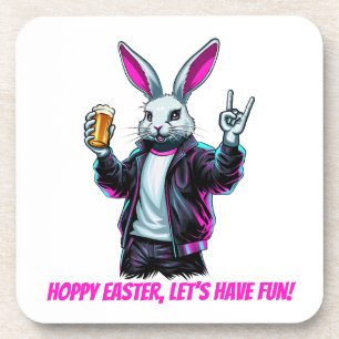 Porta-copo Coelhinho de Páscoa ruim! Páscoa Hoppy, vamos nos
