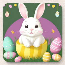 Porta-copo Coelho de Páscoa Fofo Com Ovos Decorativos