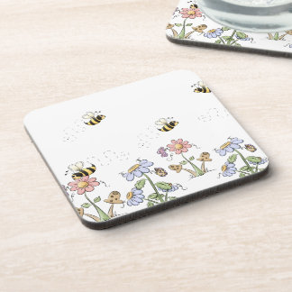 Porta-copo Cogumelos e Butterfles, flores de gafanhotos