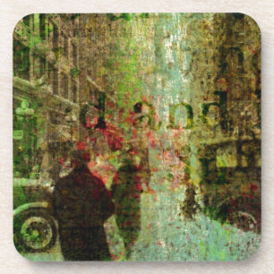 Porta-copo Collage de Vintage, Kansas City Grunge