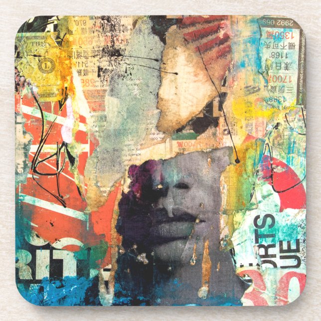 Porta-copo Collage Head (Frente)