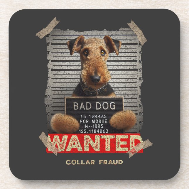 Porta-copo Collar Fraudster: The Airedale Terrier (Frente)