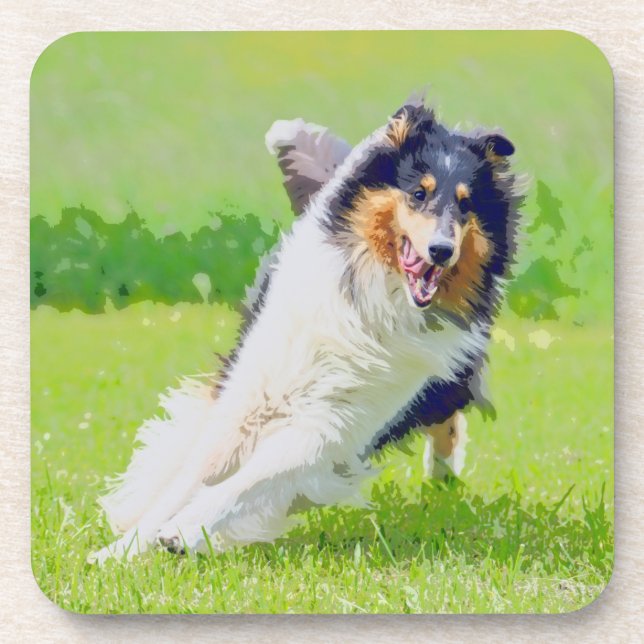 Porta-copo Collie (Frente)