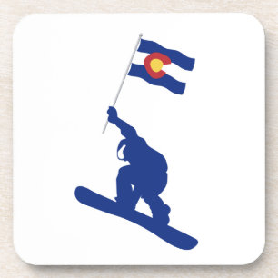 Porta-copo Colorado Snowboard Flag