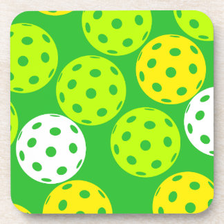 Porta-copo Colorful Pickleball Coaster Set
