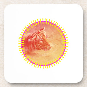 Porta-copo Colorful Tiger