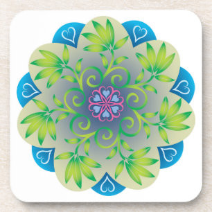 Porta-copo Colorido, Mandala Energy Wheel Flower Harmony