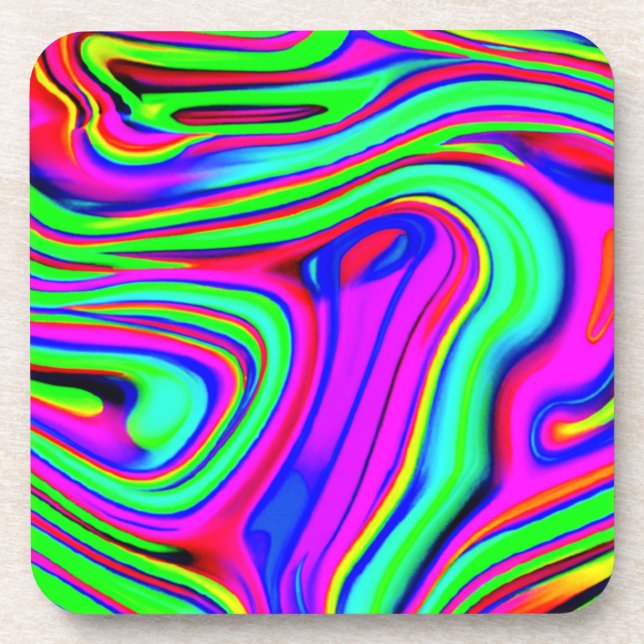 Porta-copo Coloridos Padrões Neon. Comprar Agora (Frente)