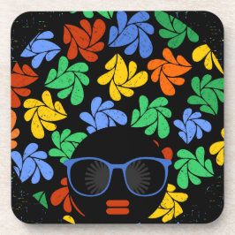 Porta-copo Colorir Afro Love