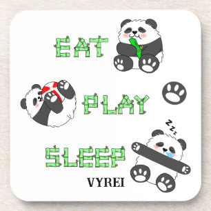 Porta-copo Coma Dormir Bela Bebê Panda Confortável