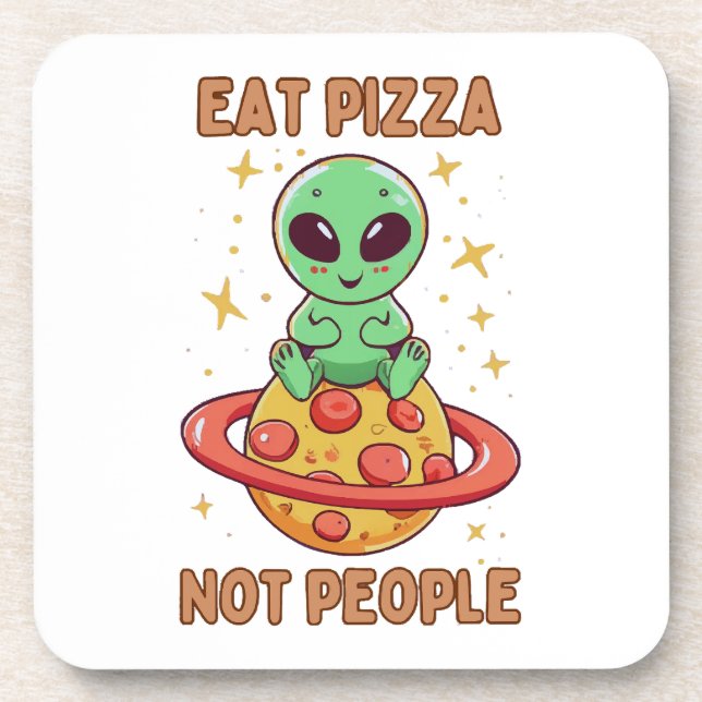 Porta-copo Coma pizza não pessoas (Frente)