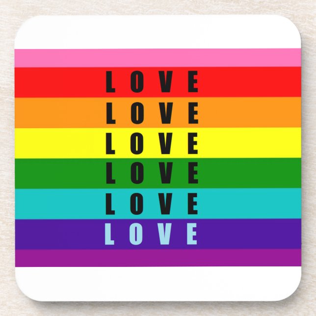 Porta-copo Comemorar amor, orgulho e autenticidade (Frente)
