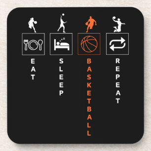 Porta-copo Comer Dormir Basquetebol Repetir
