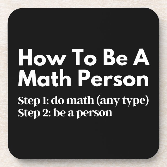 Porta-copo Como Ser Uma Pessoa De Matemática (Frente)