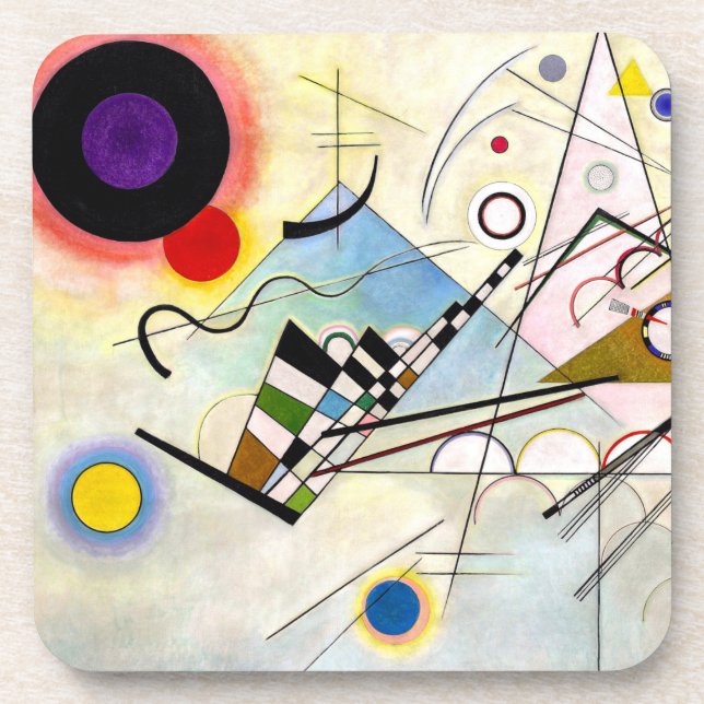 Porta-copo Composição Kandinsky 8 (Frente)