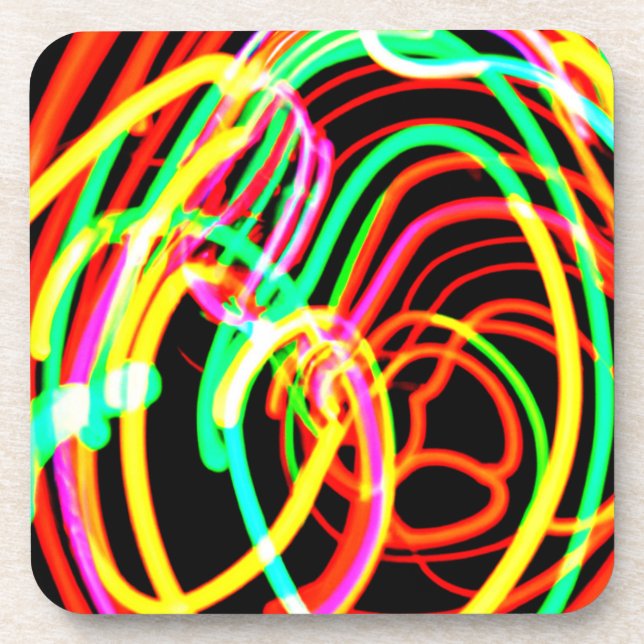 Porta-copo Compre a última coleção de Padrões neon (Frente)