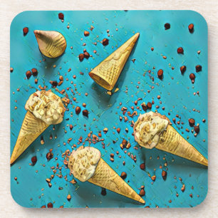 Porta-copo Cones de waffle de sorvete