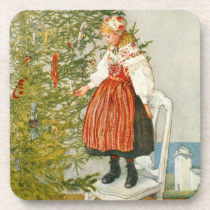Porta-copo Confetes da árvore de Natal de Carl Larsson